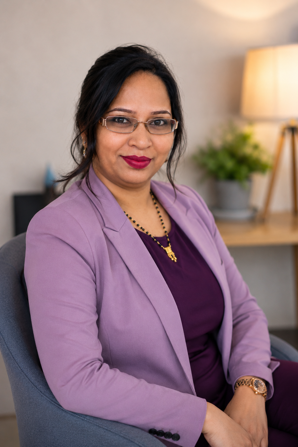 Srilata Jain in her coaching practice